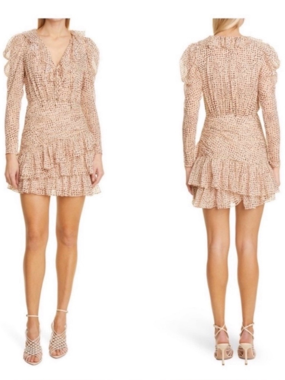 Ulla Johnson Cecily Dress in Leopard Ikat Dot - Size 0